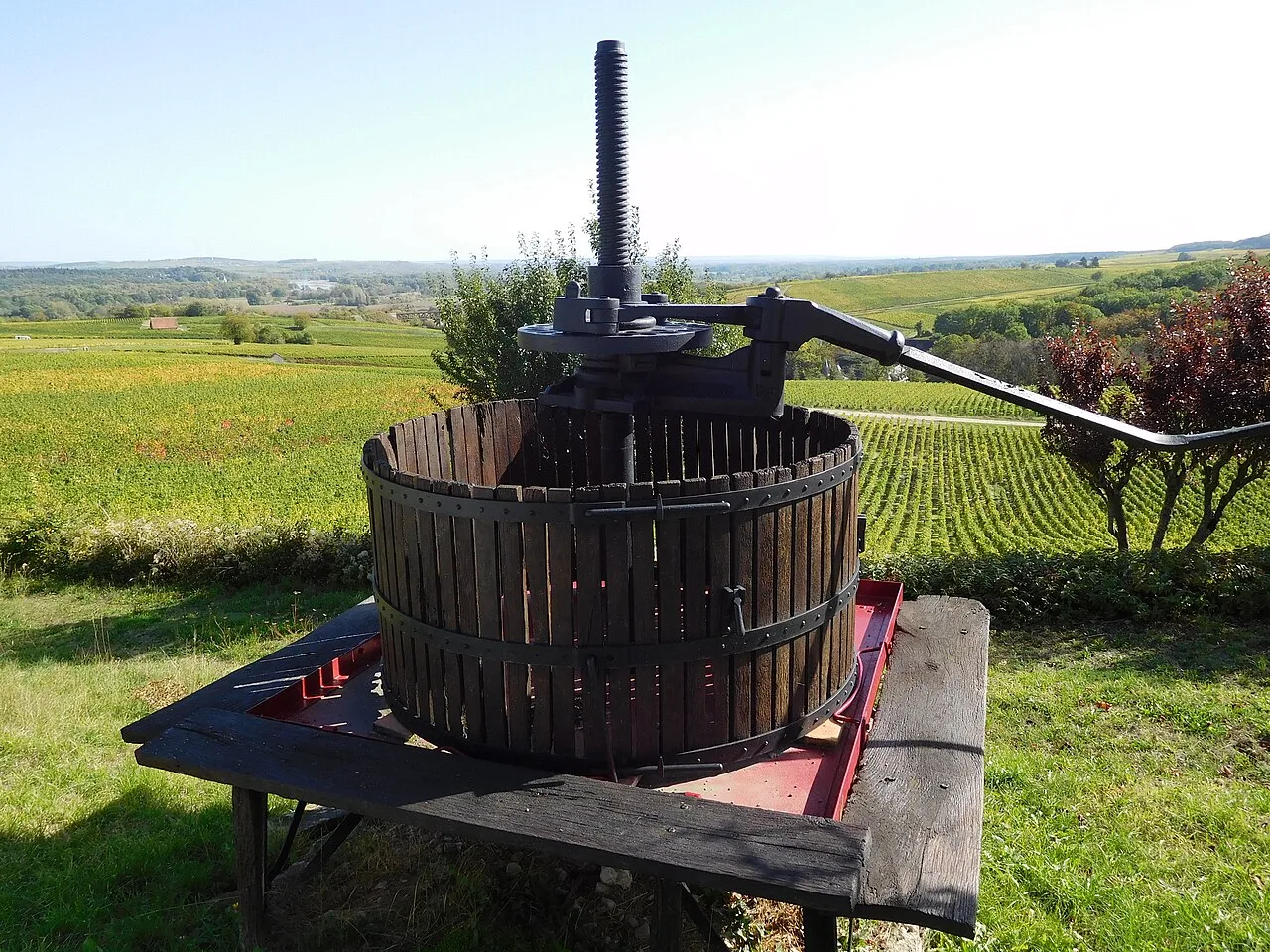 Vieux pressoir à vin (photo d'illustration)