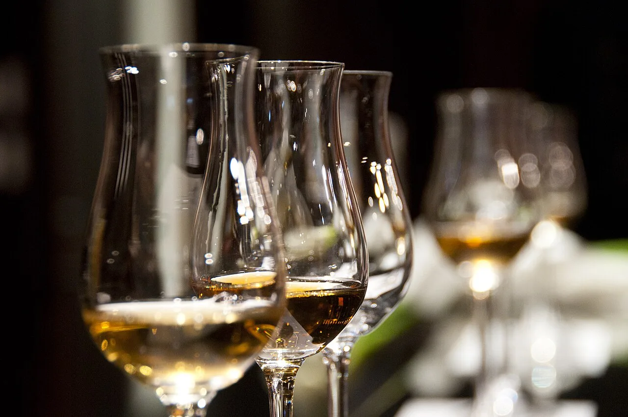 Verres de vin lors d'une dégustation (photo d'illustration)